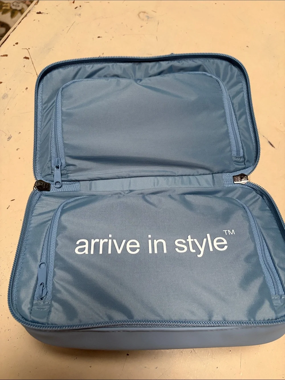 Stitch Light Blue Travel Golf or Toiletry Bag with Top Handle NEW